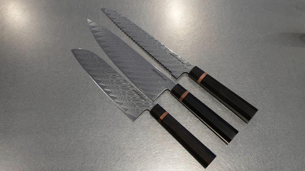 Test af Jørgsholm knive: Er de pengene værd? Billede Anmeldelse af 3 knive fra Jørgsholm